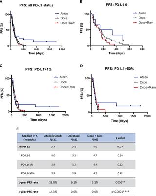 Clinical outcomes of atezolizumab versus standard-of-care docetaxel with and without ramucirumab in patients with advanced non-small-cell lung cancer who received prior immunotherapy